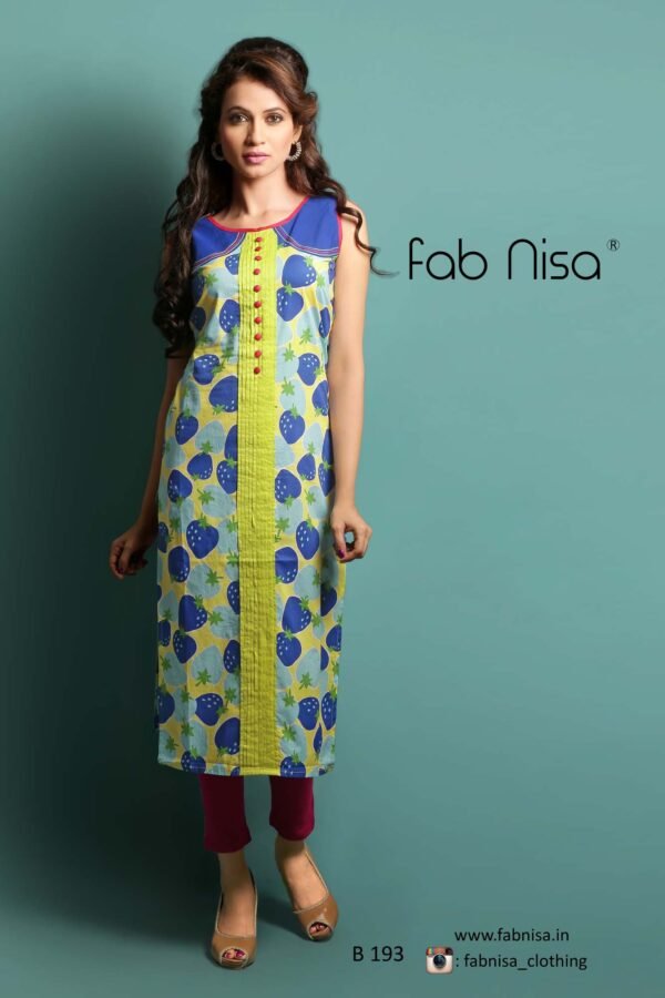 Lemon Printed Kurti