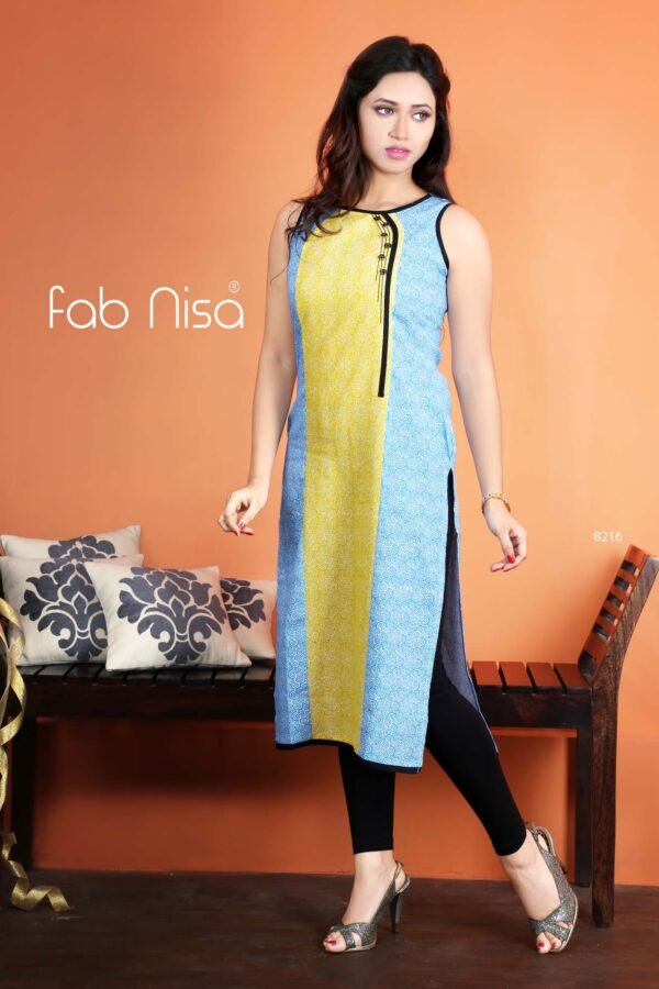 Seaside Blue Dual Color Kurti