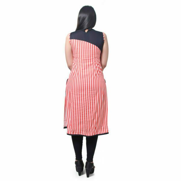 Red Stripped Kurti - Image 5