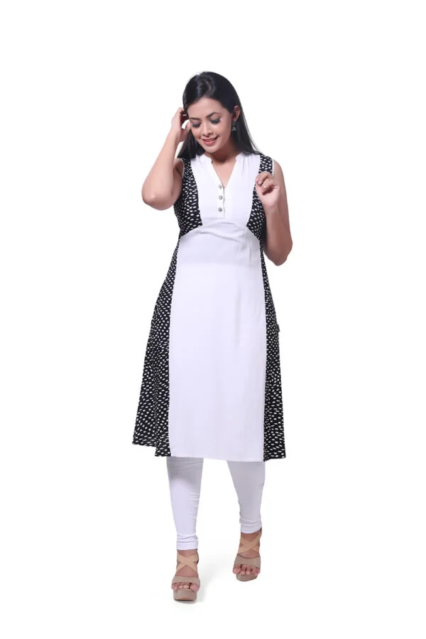 Black Asymmetric Cut Kurti