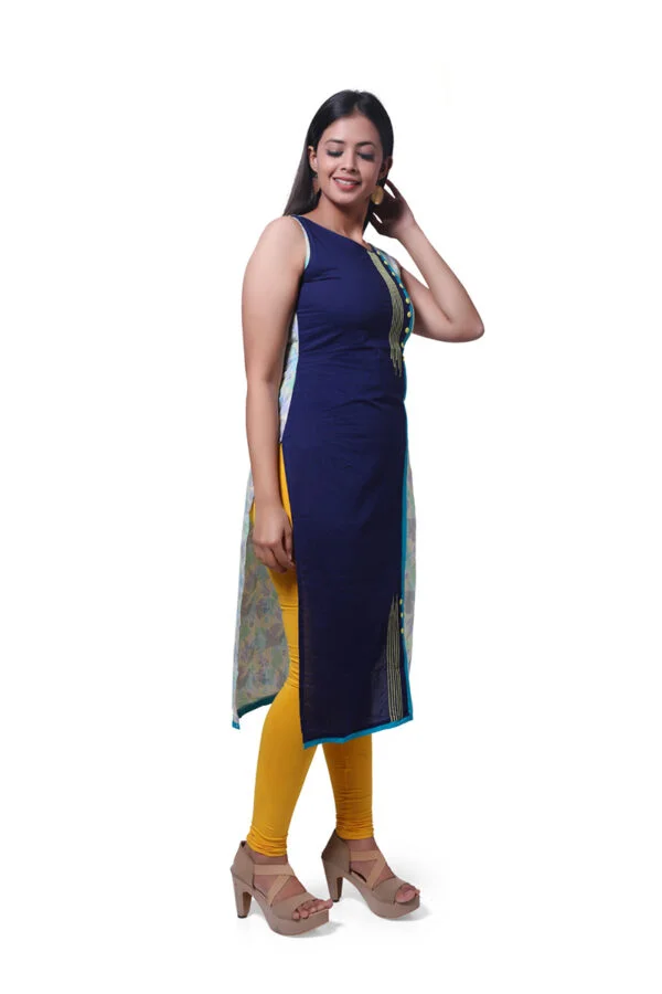 Sea Green Multi Tone Kurti - Image 4
